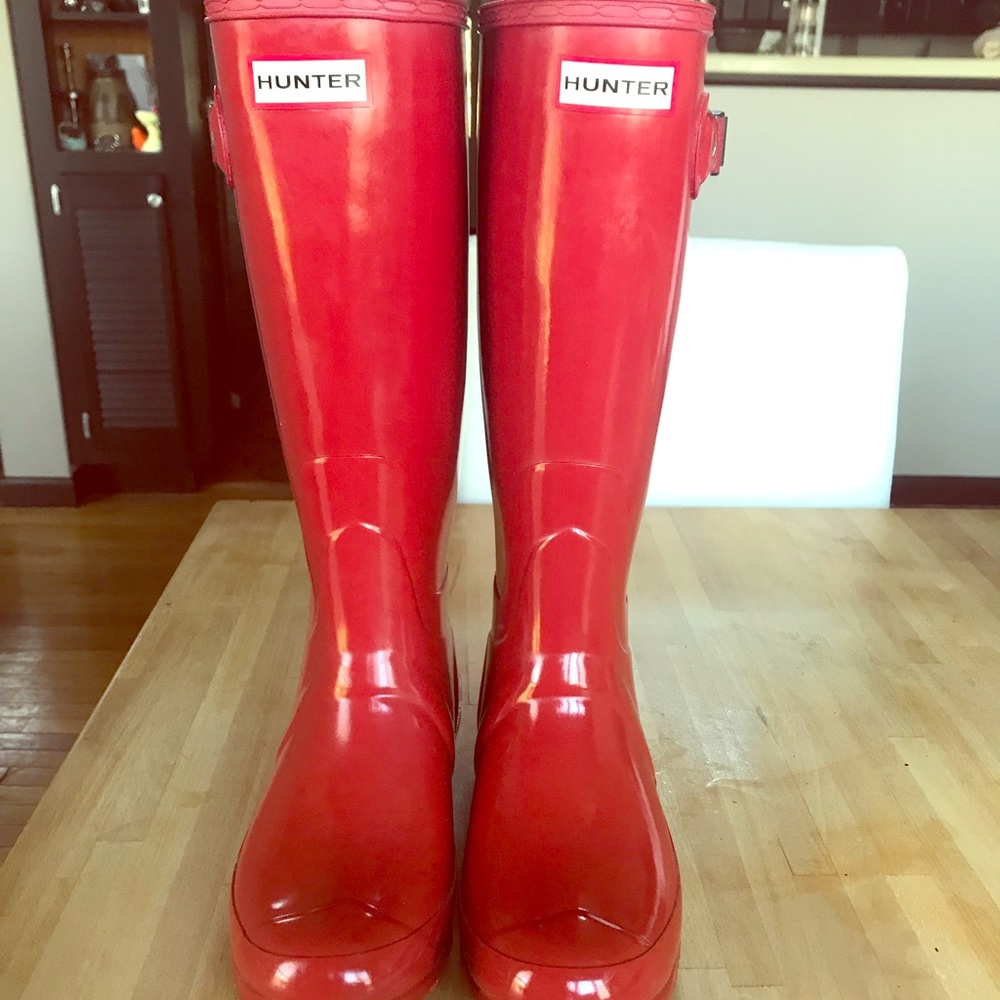 Red Hunter Boots